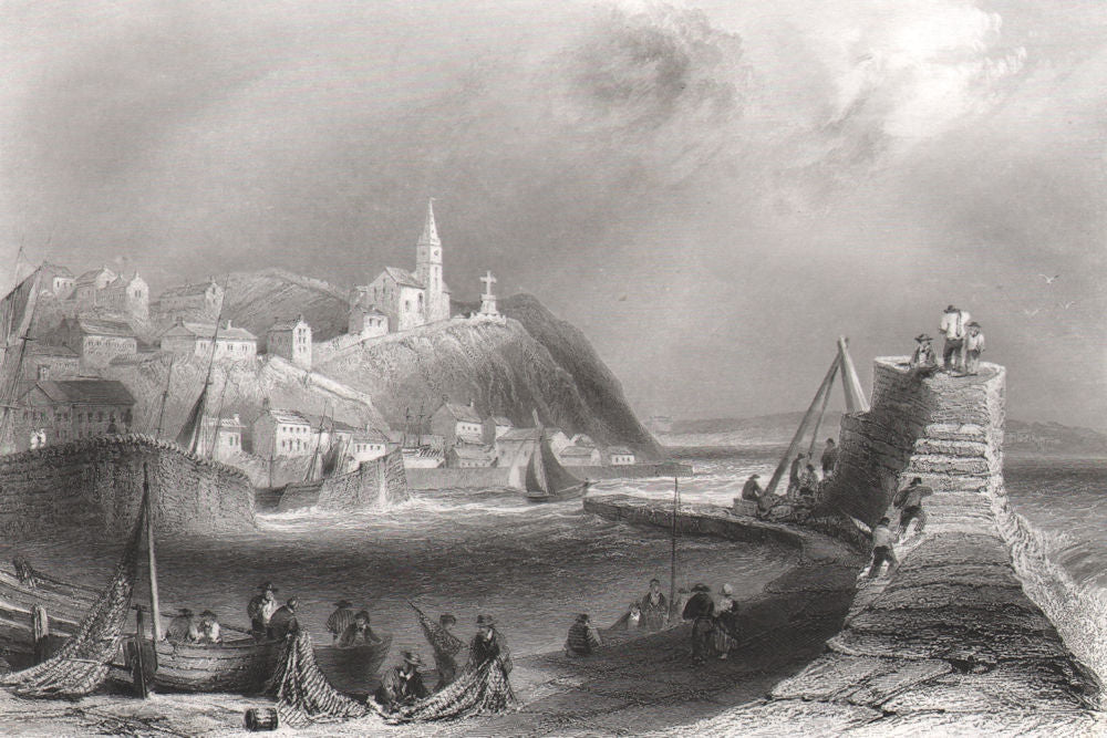 Macduff, near Banff, Aberdeenshire. Scotland. BARTLETT c1840 old antique print